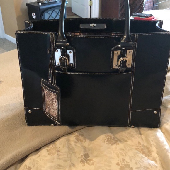 Wilsons Leather Handbags - Wilson’s leather black laptop bag